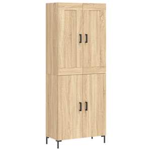 Skříň highboard dub sonoma 69,5 x 34 x 180 cm kompozitní dřevo - obrázek 2