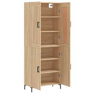 Skříň highboard dub sonoma 69,5 x 34 x 180 cm kompozitní dřevo - obrázek 4