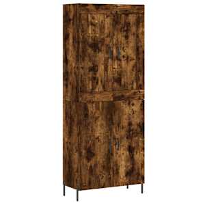 Skříň highboard kouřový dub 69,5 x 34 x 180 cm kompozitní dřevo - obrázek 2
