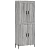 vidaXL k&otilde;rge kapp, hall Sonoma tamm, 69,5 x 34 x 180 cm, tehispuit