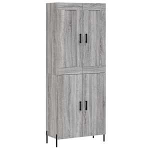 Skříň highboard šedá sonoma 69,5 x 34 x 180 cm kompozitní dřevo - obrázek 2
