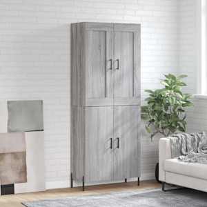 Skříň highboard šedá sonoma 69,5 x 34 x 180 cm kompozitní dřevo - obrázek 1