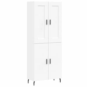 Skříň highboard bílá 69,5 x 34 x 180 cm kompozitní dřevo - obrázek 2