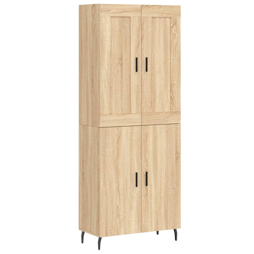 vidaXL Skříň highboard dub sonoma 69,5 x 34 x 180 cm kompozitní dřevo