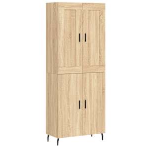 Skříň highboard dub sonoma 69,5 x 34 x 180 cm kompozitní dřevo - obrázek 2