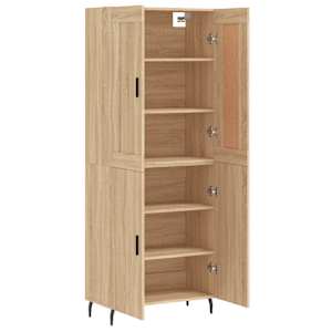 Skříň highboard dub sonoma 69,5 x 34 x 180 cm kompozitní dřevo - obrázek 4