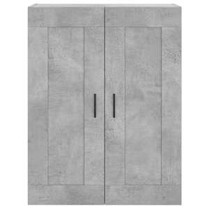 Skříň highboard betonově šedá 69,5x34x180 cm kompozitní dřevo - obrázek 6