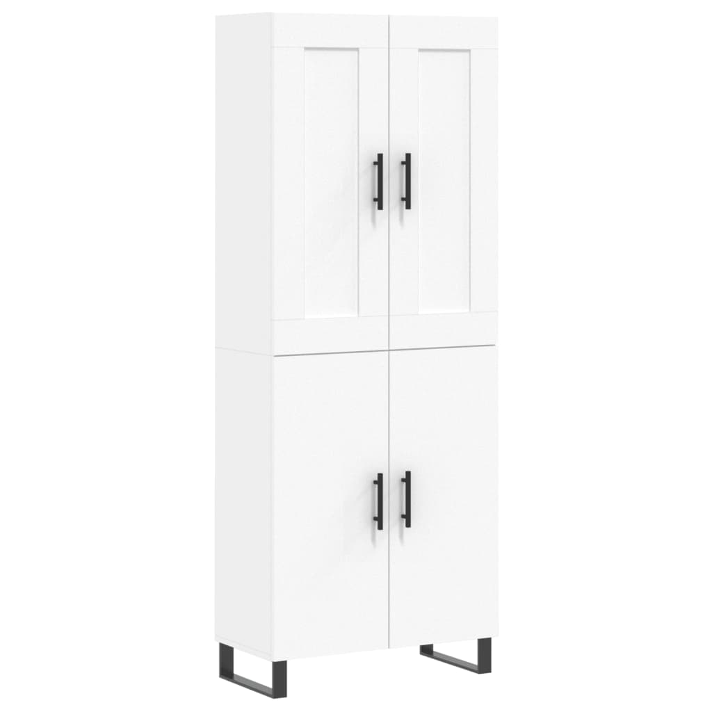 vidaXL Skříň highboard bílá 69,5 x 34 x 180 cm kompozitní dřevo