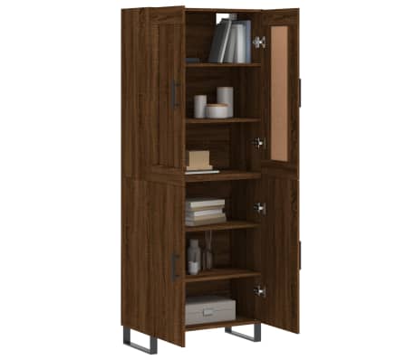 vidaXL Dulap &icirc;nalt, stejar maro, 69,5x34x180 cm, lemn compozit