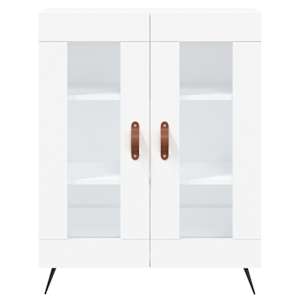 Skříň highboard bílá 69,5 x 34 x 180 cm kompozitní dřevo - obrázek 7