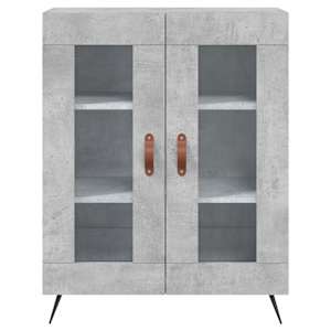 Skříň highboard betonově šedá 69,5x34x180 cm kompozitní dřevo - obrázek 8