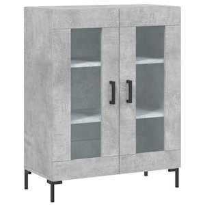 Skříň highboard betonově šedá 69,5x34x180 cm kompozitní dřevo - obrázek 7