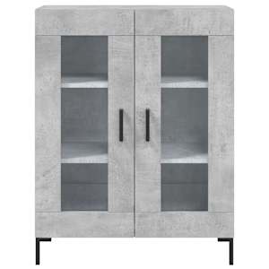 Skříň highboard betonově šedá 69,5x34x180 cm kompozitní dřevo - obrázek 8