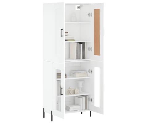 vidaXL h&oslash;jskab 69,5x34x180 cm konstrueret tr&aelig; hvid