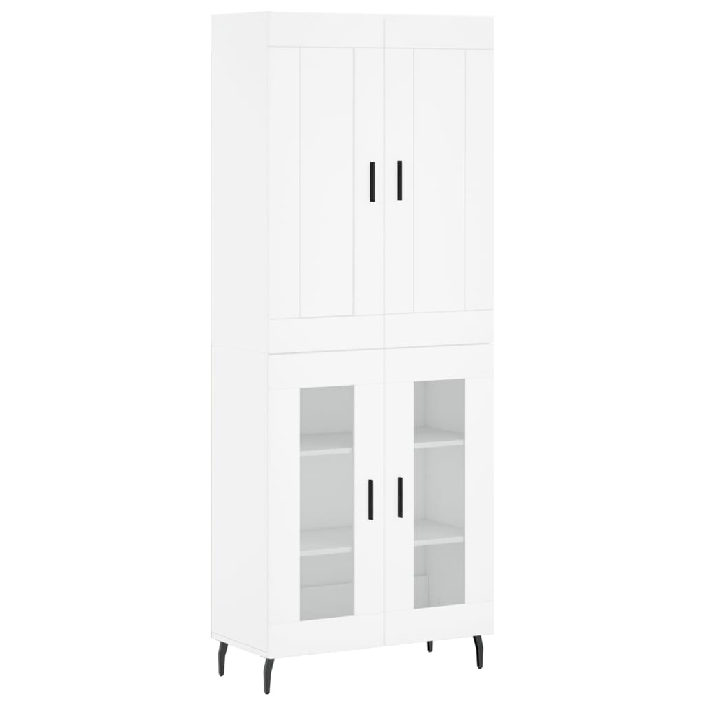 vidaXL Skříň highboard bílá 69,5 x 34 x 180 cm kompozitní dřevo