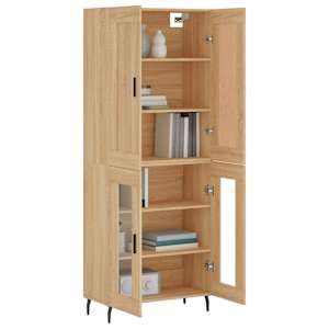 Skříň highboard dub sonoma 69,5 x 34 x 180 cm kompozitní dřevo - obrázek 3