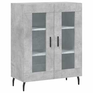 Skříň highboard betonově šedá 69,5x34x180 cm kompozitní dřevo - obrázek 7