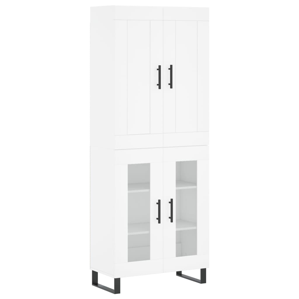 vidaXL Skříň highboard bílá 69,5 x 34 x 180 cm kompozitní dřevo