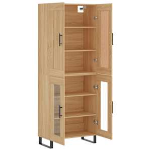 Skříň highboard dub sonoma 69,5 x 34 x 180 cm kompozitní dřevo - obrázek 4