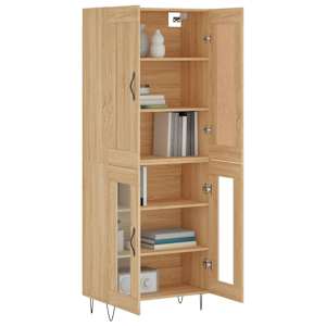 Skříň highboard dub sonoma 69,5 x 34 x 180 cm kompozitní dřevo - obrázek 3