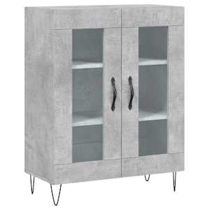 Skříň highboard betonově šedá 69,5x34x180 cm kompozitní dřevo - obrázek 7