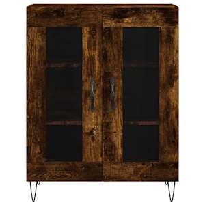 Skříň highboard kouřový dub 69,5 x 34 x 180 cm kompozitní dřevo - obrázek 8