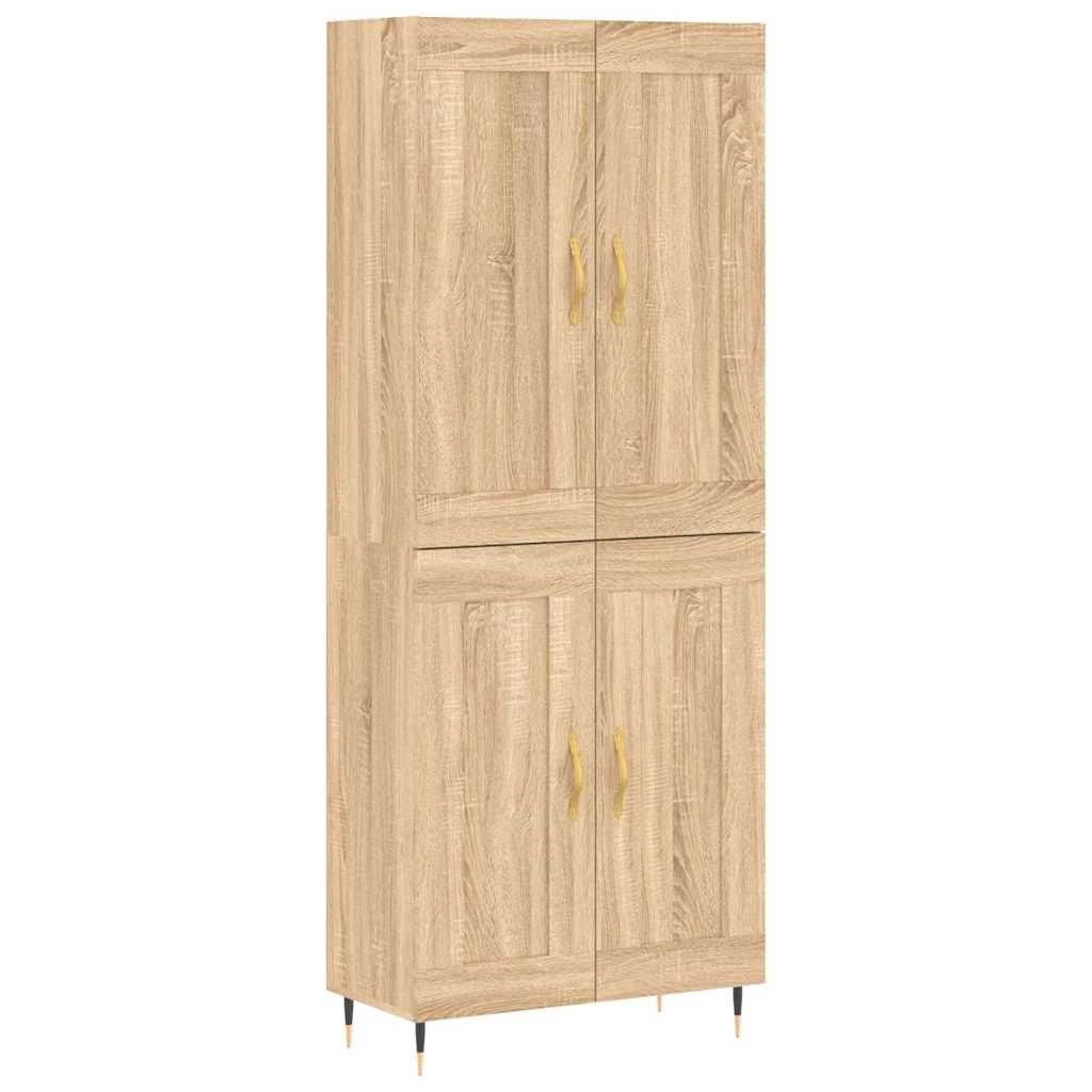 vidaXL Skříň highboard dub sonoma 69,5 x 34 x 180 cm kompozitní dřevo
