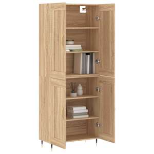 Skříň highboard dub sonoma 69,5 x 34 x 180 cm kompozitní dřevo - obrázek 9
