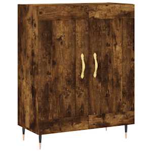 Skříň highboard kouřový dub 69,5 x 34 x 180 cm kompozitní dřevo - obrázek 6