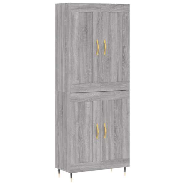 vidaXL k&otilde;rge kapp, hall Sonoma tamm, 69,5 x 34 x 180 cm, tehispuit