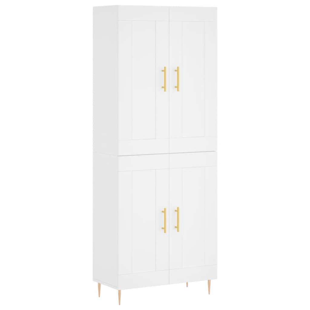 vidaXL Skříň highboard bílá 69,5 x 34 x 180 cm kompozitní dřevo