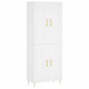 Skříň highboard bílá 69,5 x 34 x 180 cm kompozitní dřevo - obrázek 2