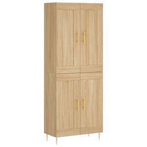 Skříň highboard dub sonoma 69,5 x 34 x 180 cm kompozitní dřevo - obrázek 2