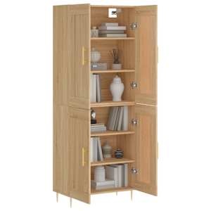 Skříň highboard dub sonoma 69,5 x 34 x 180 cm kompozitní dřevo - obrázek 3