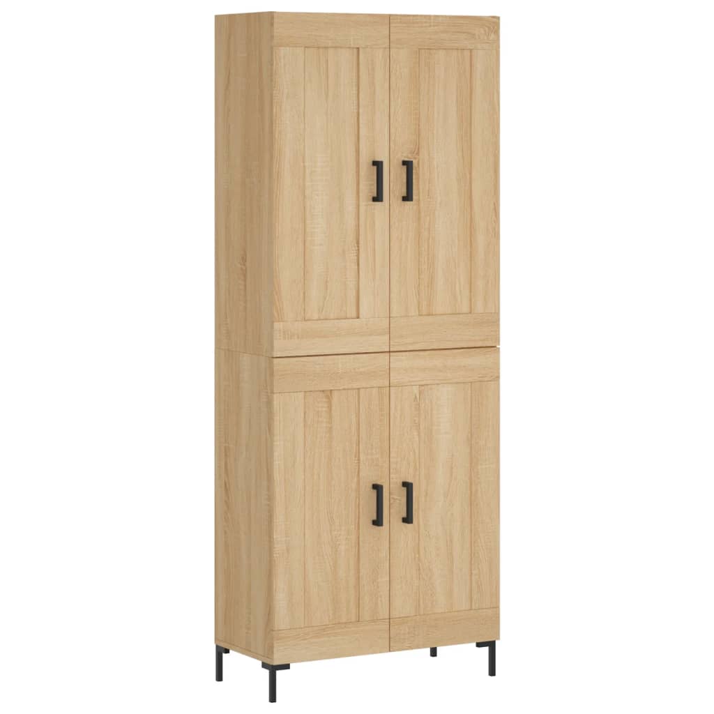 vidaXL Skříň highboard dub sonoma 69,5 x 34 x 180 cm kompozitní dřevo