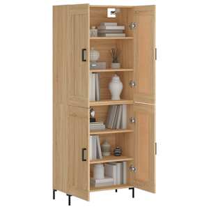 Skříň highboard dub sonoma 69,5 x 34 x 180 cm kompozitní dřevo - obrázek 3