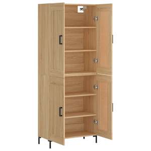 Skříň highboard dub sonoma 69,5 x 34 x 180 cm kompozitní dřevo - obrázek 4