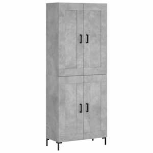 Skříň highboard betonově šedá 69,5x34x180 cm kompozitní dřevo - obrázek 2