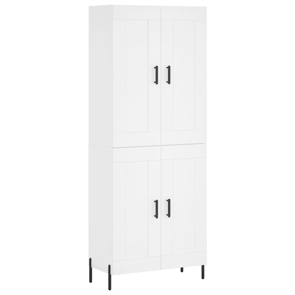 vidaXL Skříň highboard bílá 69,5 x 34 x 180 cm kompozitní dřevo