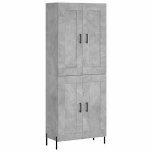 Skříň highboard betonově šedá 69,5x34x180 cm kompozitní dřevo - obrázek 2