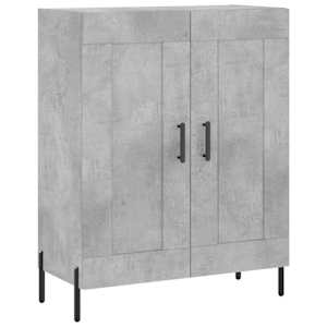 Skříň highboard betonově šedá 69,5x34x180 cm kompozitní dřevo - obrázek 7