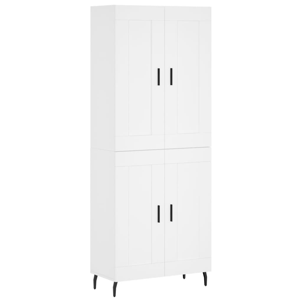 vidaXL Skříň highboard bílá 69,5 x 34 x 180 cm kompozitní dřevo