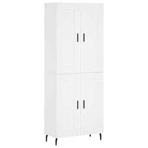 Skříň highboard bílá 69,5 x 34 x 180 cm kompozitní dřevo - obrázek 2