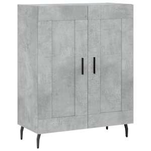 Skříň highboard betonově šedá 69,5x34x180 cm kompozitní dřevo - obrázek 7