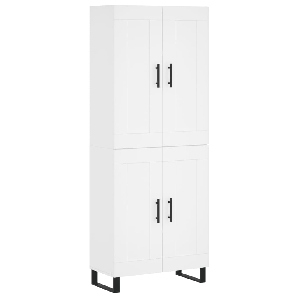 vidaXL Skříň highboard bílá 69,5 x 34 x 180 cm kompozitní dřevo