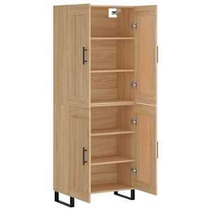 Skříň highboard dub sonoma 69,5 x 34 x 180 cm kompozitní dřevo - obrázek 4