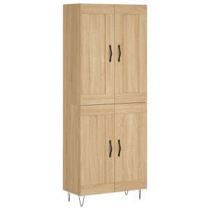 Skříň highboard dub sonoma 69,5 x 34 x 180 cm kompozitní dřevo - obrázek 2