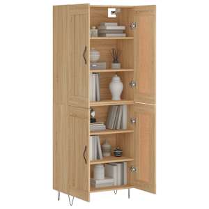 Skříň highboard dub sonoma 69,5 x 34 x 180 cm kompozitní dřevo - obrázek 3