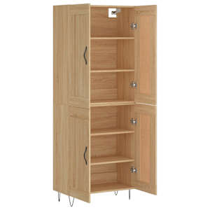 Skříň highboard dub sonoma 69,5 x 34 x 180 cm kompozitní dřevo - obrázek 4