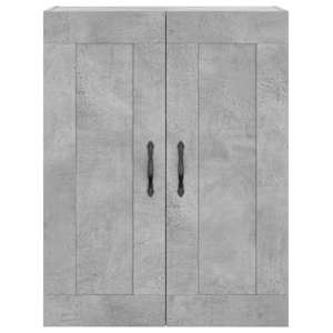 Skříň highboard betonově šedá 69,5x34x180 cm kompozitní dřevo - obrázek 6